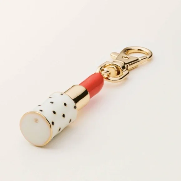 Kate Spade x Target Lipstick Bag Charm Keychain - NEW w/tags - Limited E… - Picture 2 of 2